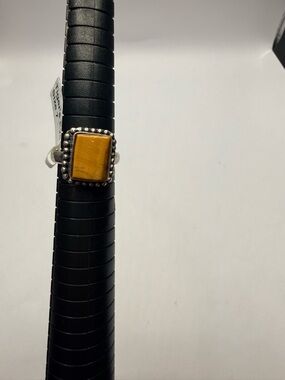 Sterling Silver Tiger’s Eye Ring Size 7 Handmade